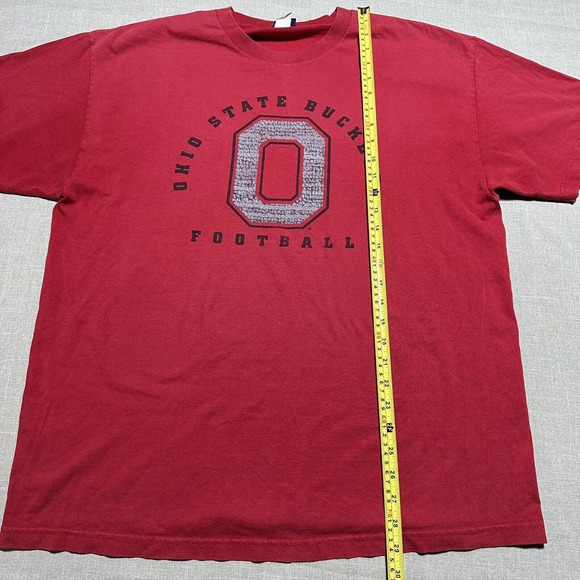 OHIO STATE BUCKEYES T Shirt Men’s L Red Short Sleeve Football - Picture 6 of 7